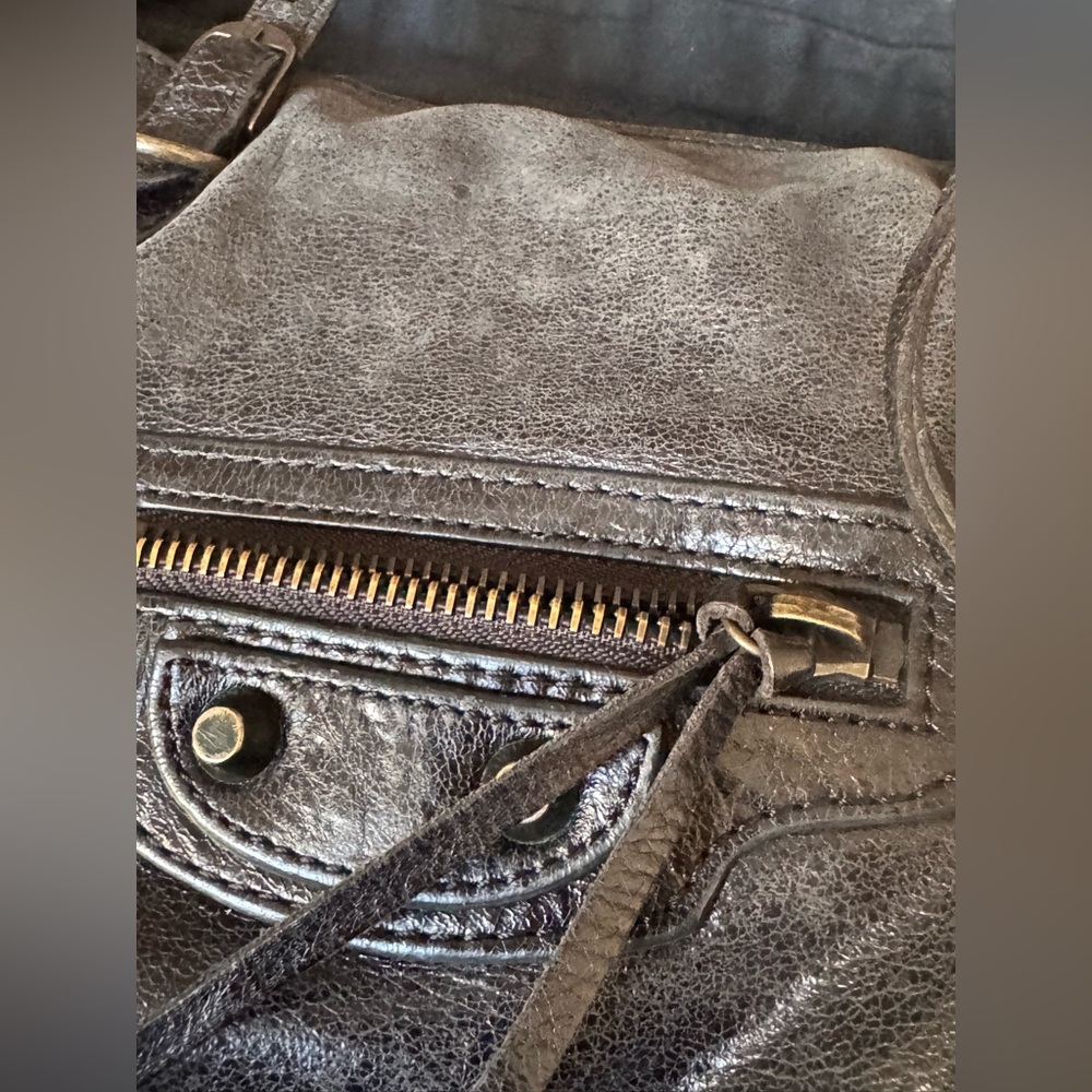 Balenciaga Vintage A4 Tote Bag Black Leather Rare Model - Picture 6 of 16